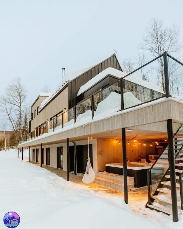 Chalet Flodhaus- Bord Riviere St-Maurice Saint Roch de Mekinac 外观 照片